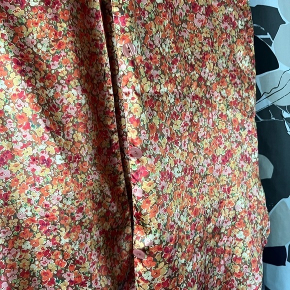 Victoria Secret fairy floral silky cottage core night shirt button down Small - Picture 3 of 7